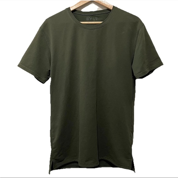 BYLT Basics Other - Bylt Men’s Drop-Cut Lux Tee Green Size Medium